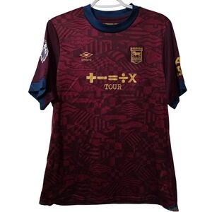 Umbro Ipswich Town 2024 2025 Away Football Shirt Maroon Sheeran Womens 12